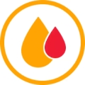 Icono de sangre en la orina