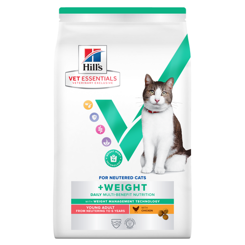 Multi-Benefit +Weight alimento seco para gatos adultos Packshot