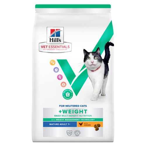 Multi-Benefit +Weight alimento seco para gatos mayores 7+ Packshot