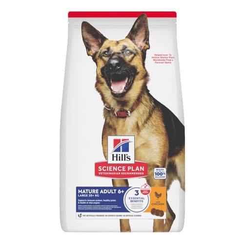 alimento para perros mayores de razas grandes Packshot